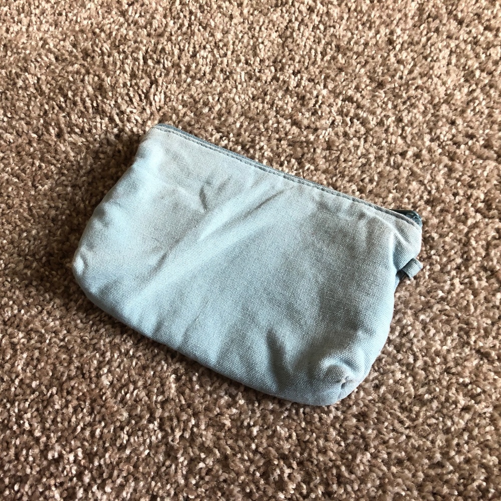 Thirty One Mini Zipper Pouch - Stone Blue
